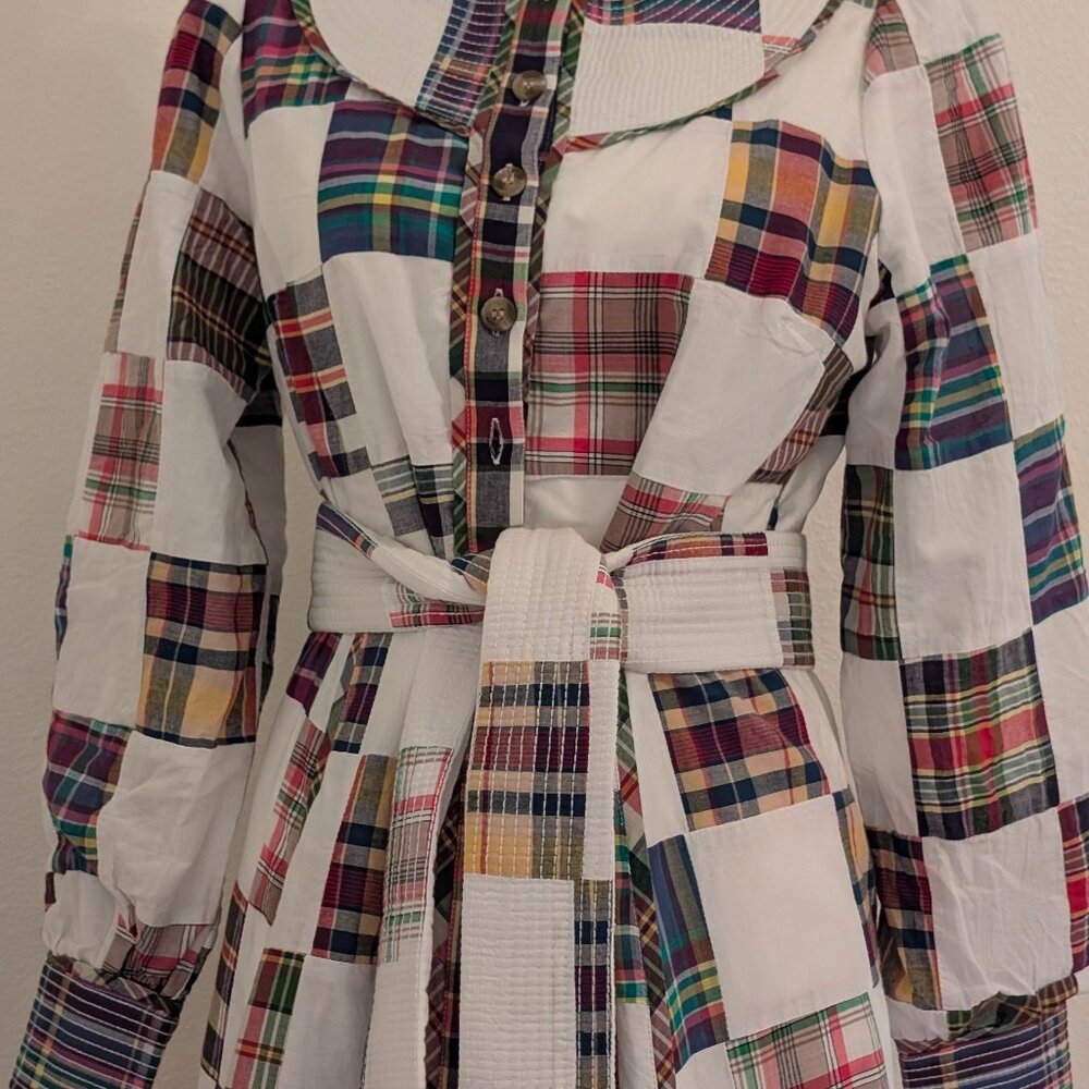 🩷 Sézane Robe Loisa Patchwork Button Up Belted Maxi Dress 🩷 - Picture 8 of 9